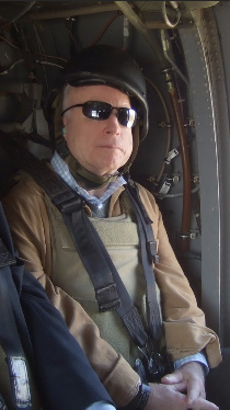 McCain on war plane looking out of it
