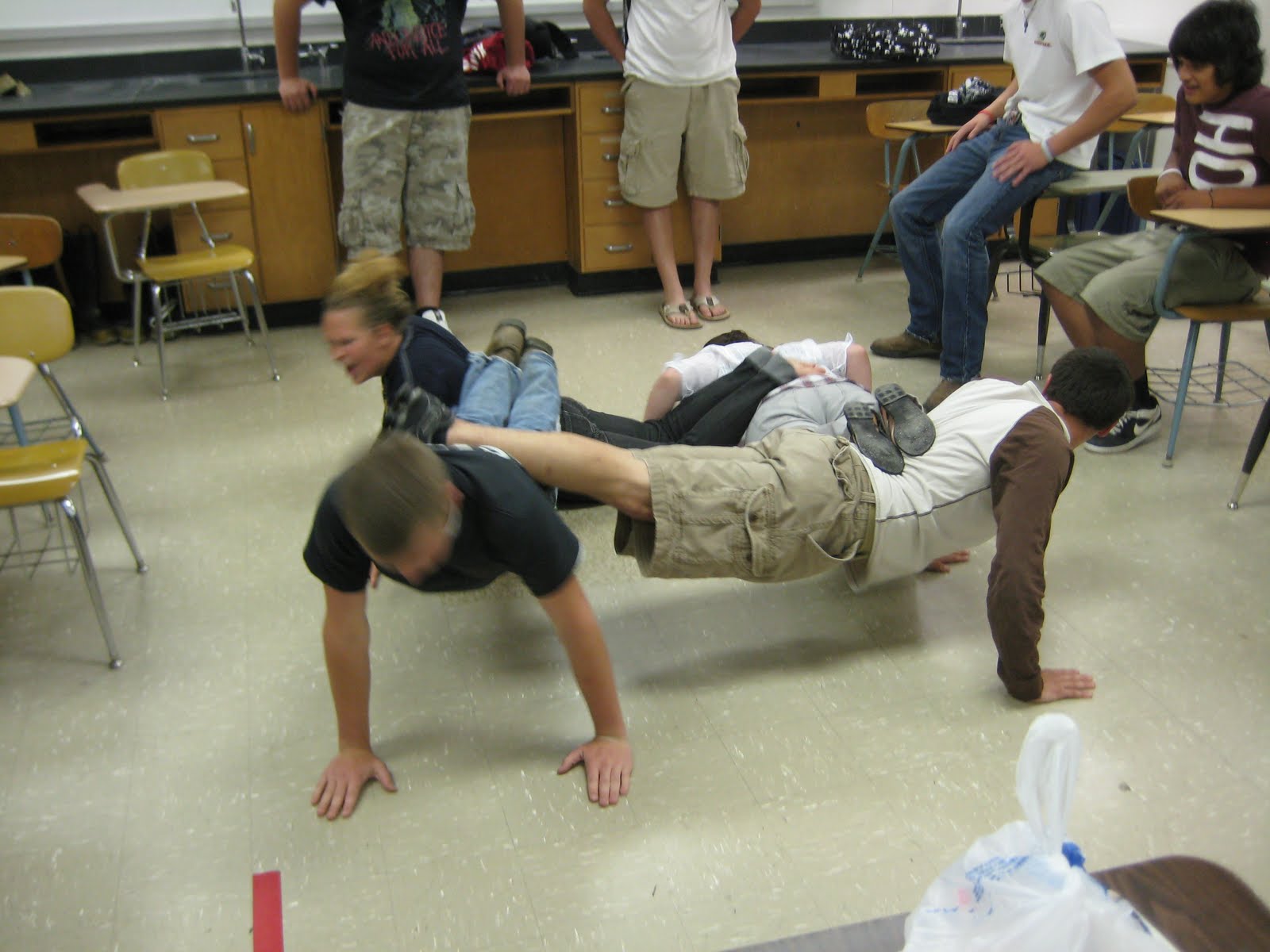 Concord High School Fire Academy Push Ups are Good for the Brain