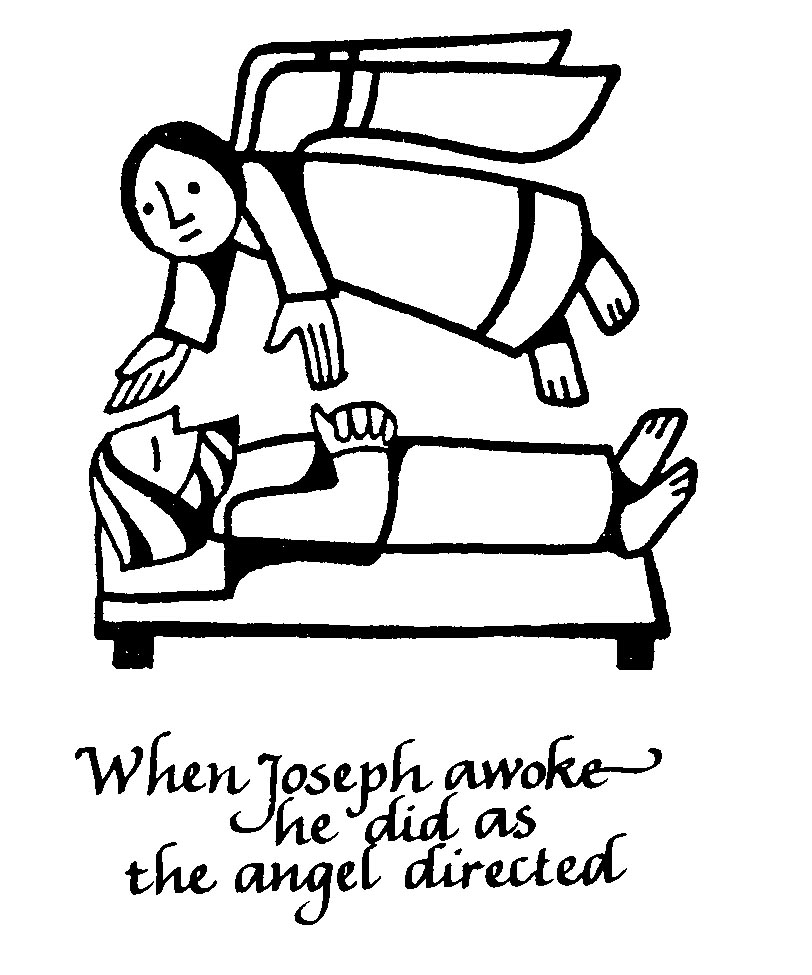 An Angel Comes To Joseph Coloring Page Coloring Pages