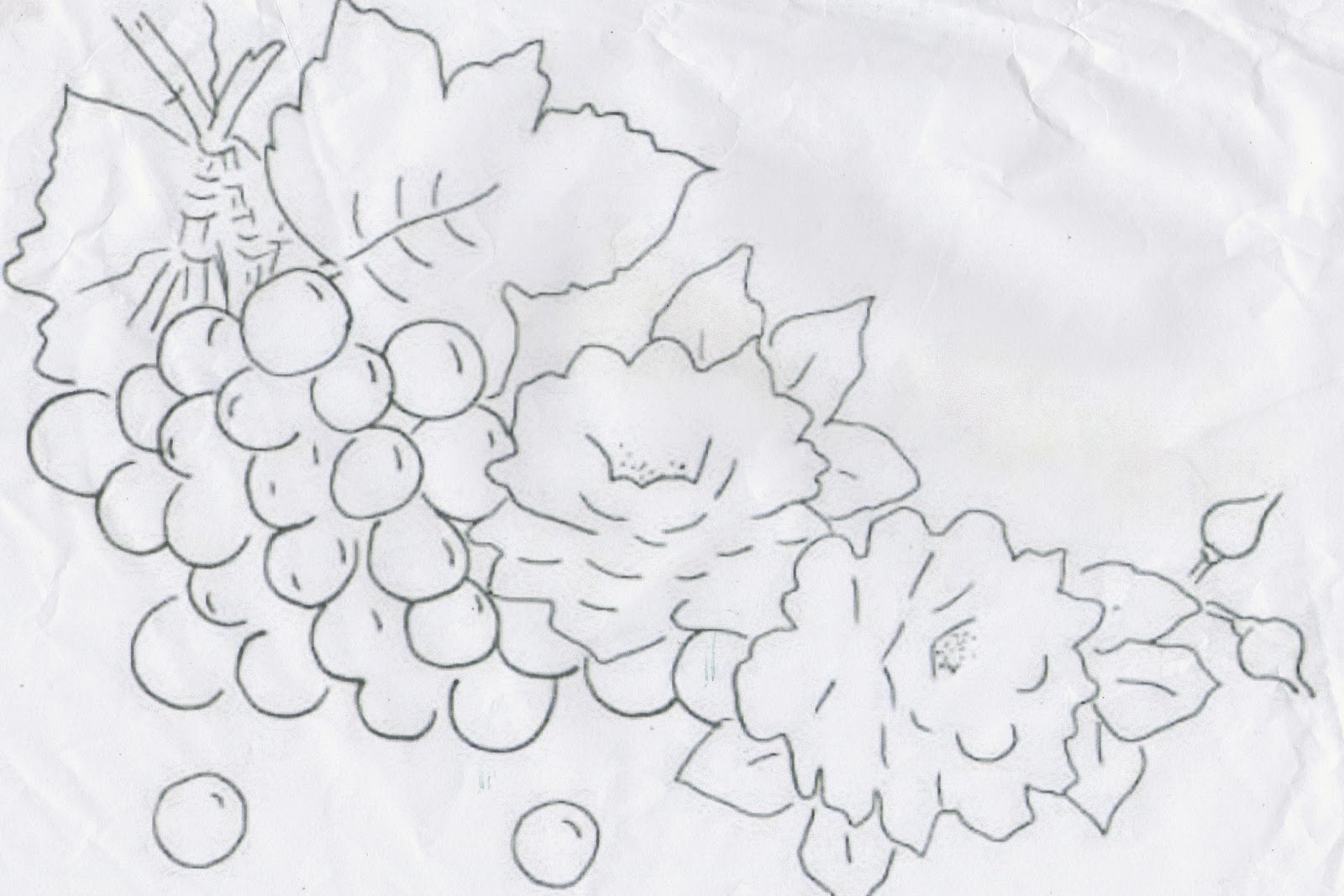 Desenho de Flores - Risco de flores para pintar 