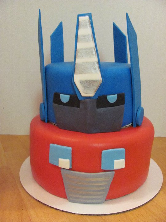 Whimsy Girls Cakes Optimus Prime Transformers Cake