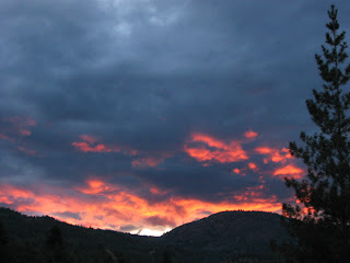 sunset in the Okanagan Valley, B.C.