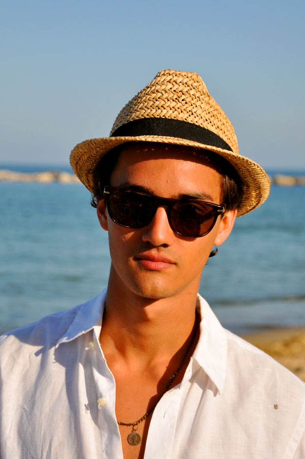 Persol 2869S sunglasses on a beach in Barcelona. Photo: Trendycrew