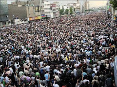 تظاهرات میلیونی مردم ایران درتهران دوشنبه 25 خرداد 88