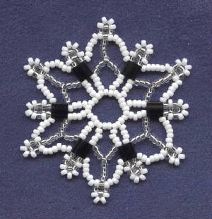 Crochet by Midknight - Pretty Picots Poinsettia Snowflake~Free Pattern