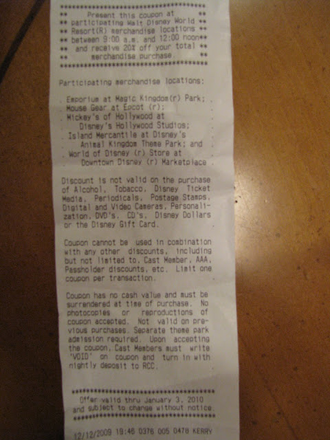 New Disney World In Park Coupon For 20 Discount Disney World Blog 