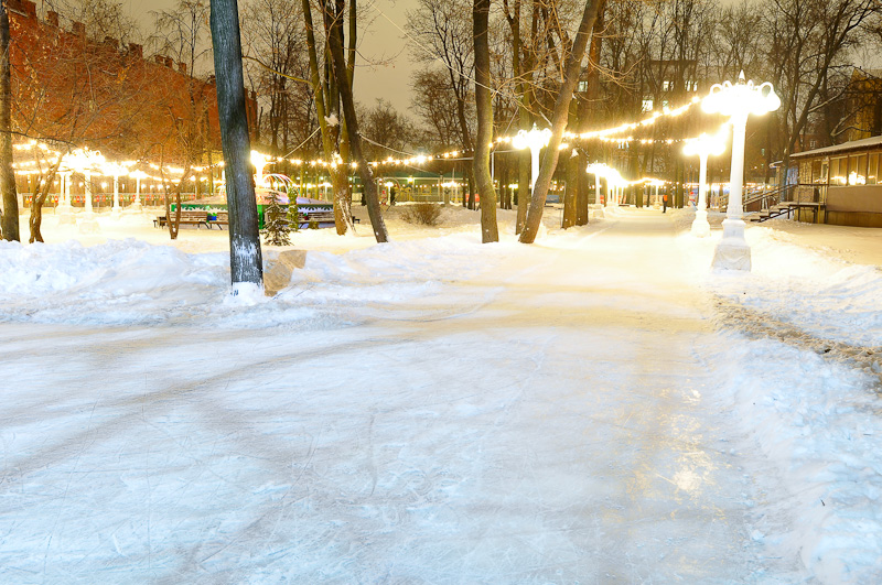 Лед каток фон