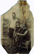 at the beach with baby sylvia