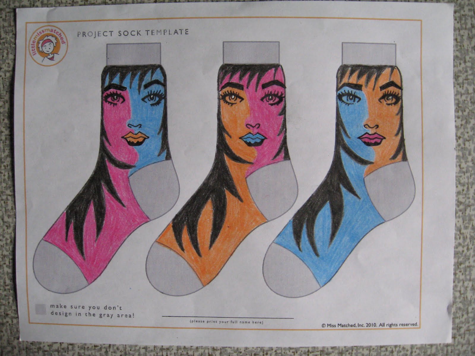 Artsy Chick Quilts Project Sock Design Contest