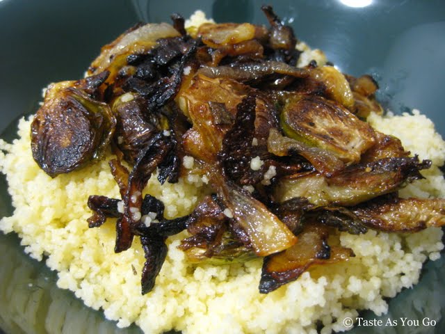 Roasted-Brussels-Sprouts-Caramelized-Onions-Couscous-tasteasyougo.com
