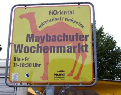 Schild Markt Maybachufer