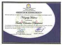 Appreciation letter from TED-MoE