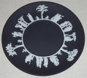 Black Basalt Jasperware Plate