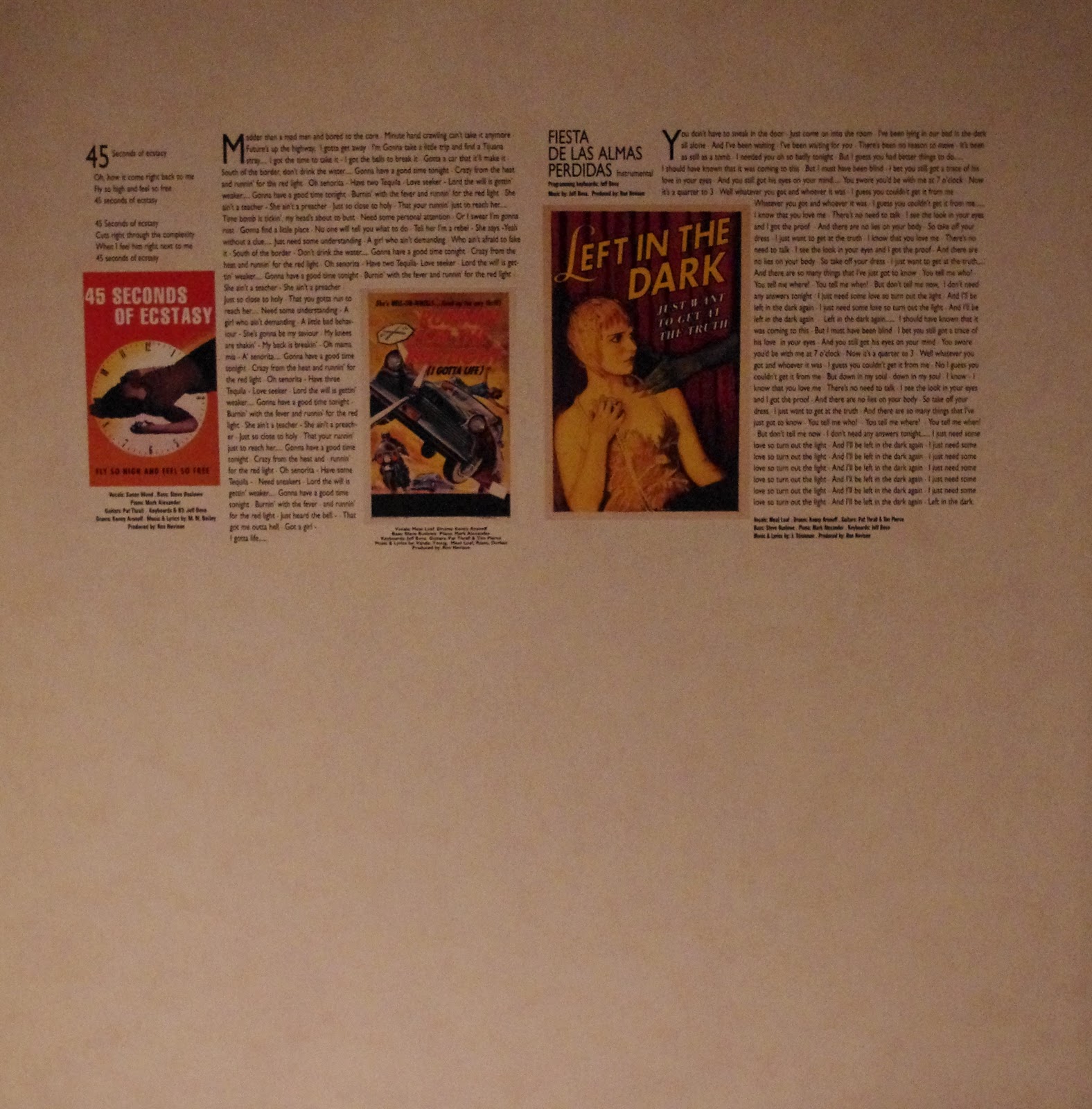 Meat Loaf Vinyl, Singles 7"/12" and other stuff STUDIO ALBUMS To The Neighbourhood