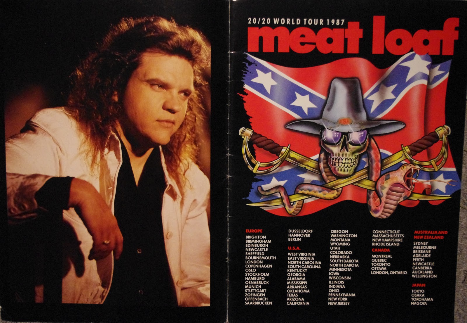 Meat Loaf Vinyl, Singles 7"/12" and other stuff Tour Program 1987