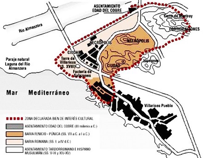 ArqueoLugares: BARIA. Villaricos fenicia. Almería. Andalucía. (E)