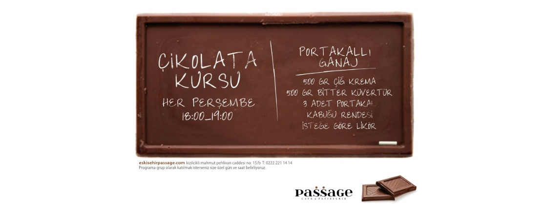 çikolata kursu Passage çikolata fotoğrafları