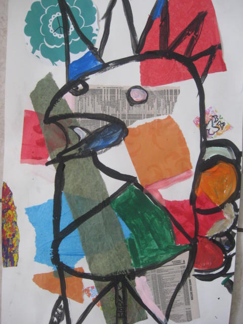 MaryMaking: Multi-Media Cubist Roosters