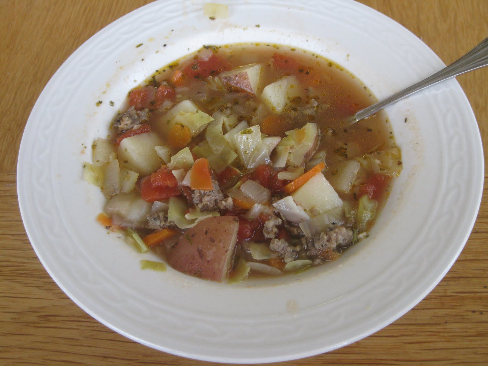 Mundane to Memorable Cabbage Soup with Italian Sausage