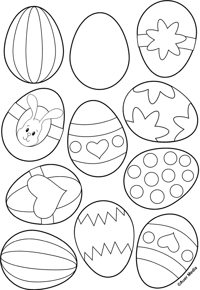 kaboose coloring pages easter egg - photo #6