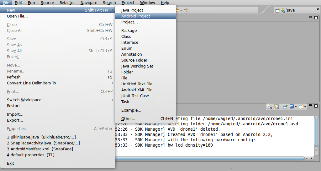 simple android program in eclipse simple android program in eclipse