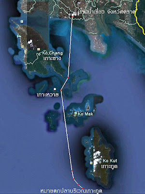 แผนที่หมู่เกาะช้าง จังหวัดตราด (Koh Chang) 