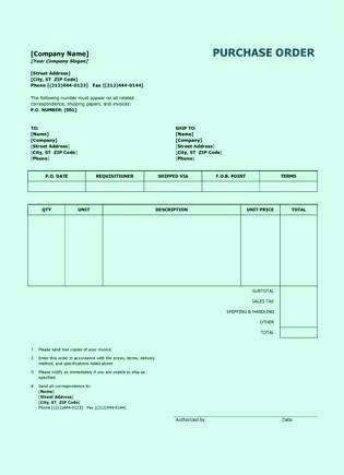 purchase orders purchase orders