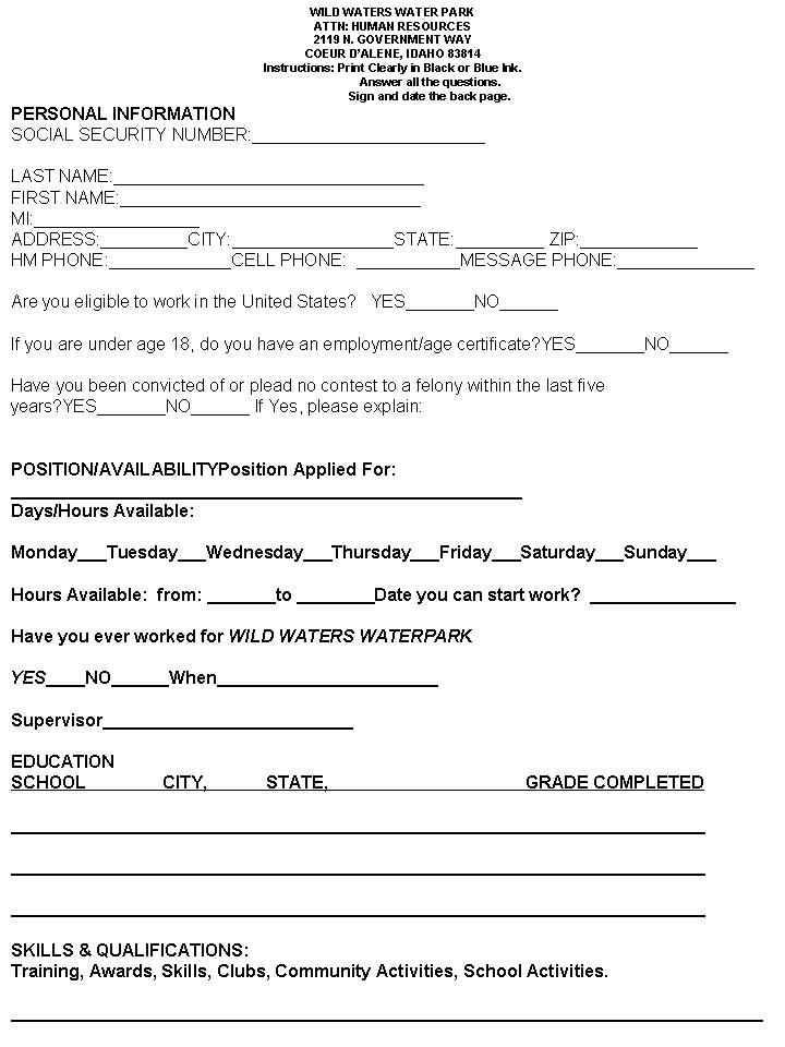 Canadian Tire Job Application Form Daily Cash Job