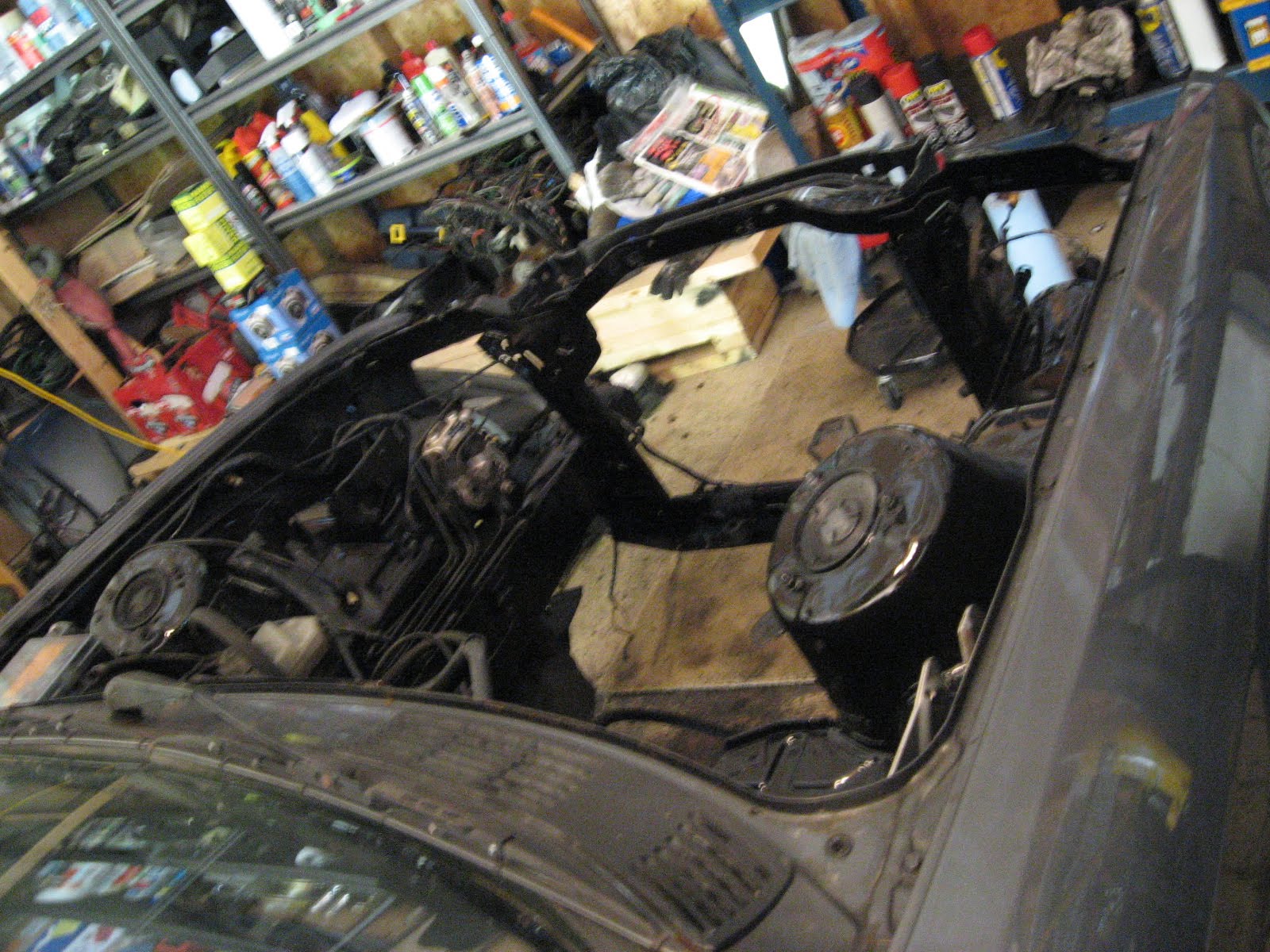 MY PROJECT 1987 BMW 325IS (E30): Engine bay painted and wiring all