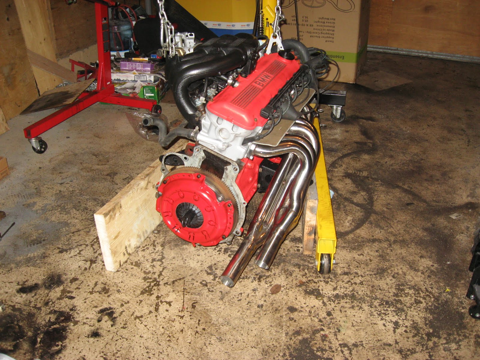 MY PROJECT 1987 BMW 325IS (E30) Clutch and transmission installed