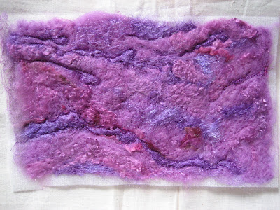 LITTLE WORKS OF ART: Needle Felting sample