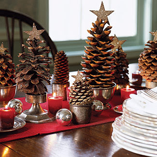 versatility of these pretty pine cones. Decor ideas are just so easy 