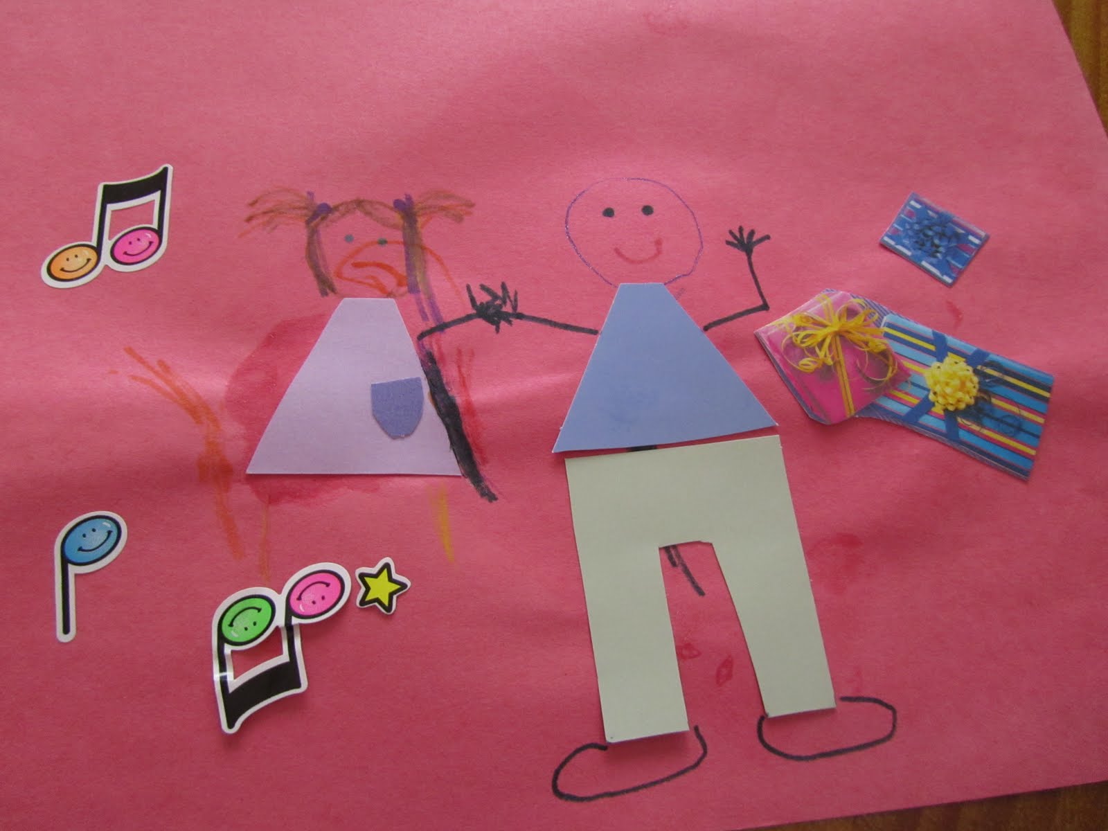 Twelve Crafts Till Christmas sunday kids' craft recycling old cards into kids' art