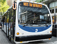 New York hybrid turbine driven bus under testing