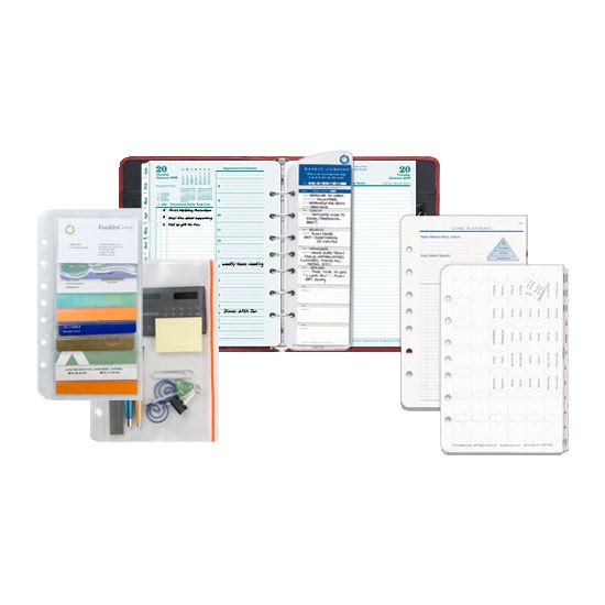 Franklin Covey W1481 Red Ringbound Planner Bundle Jan 2010 Dec 2010