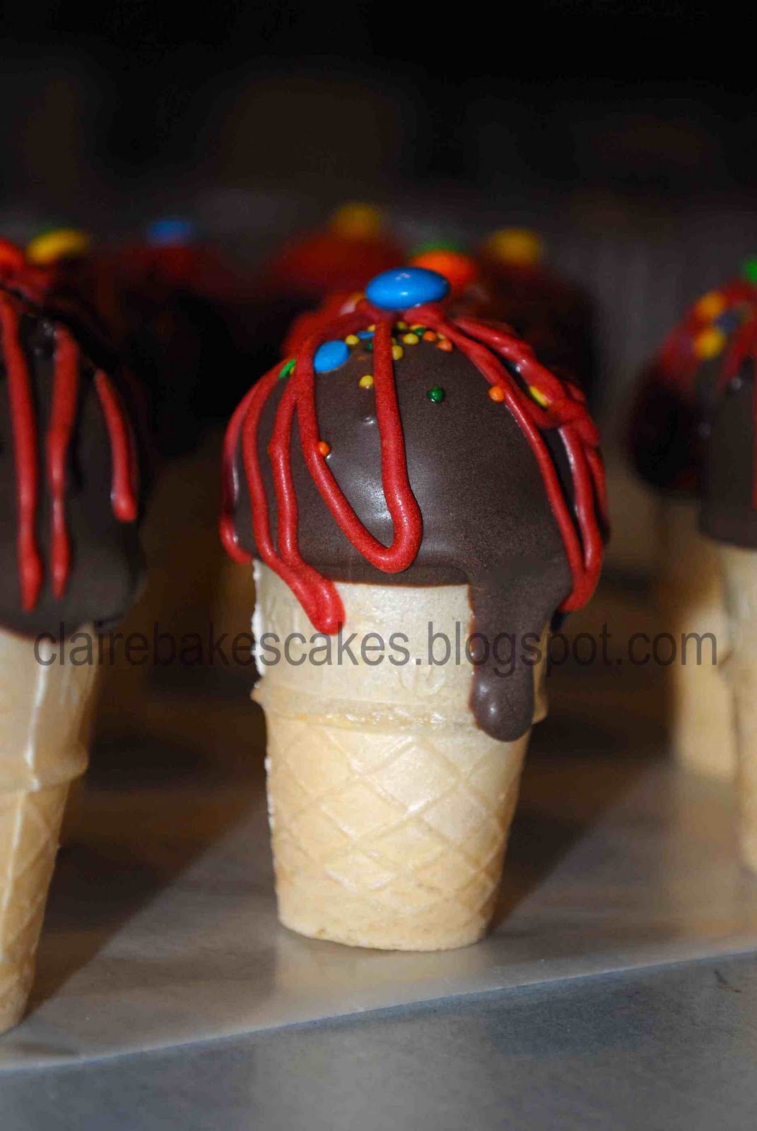 My Life as a MOM Mini Cone Cake Bites 11/24/10