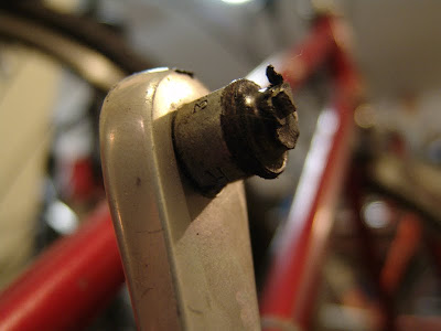 broken bike pedal