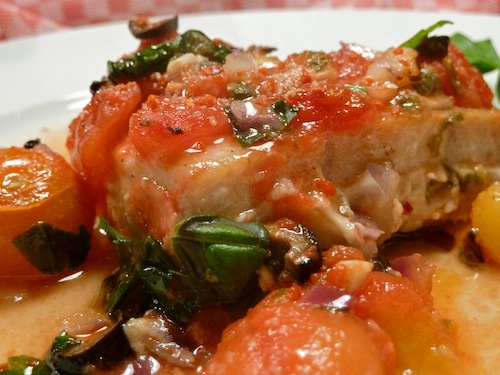 Basilico &amp; Biscotti: Thunfisch geschmort mit Tomaten auf italienische ...
