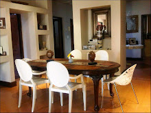 Antique Table with Philippe Starck Chairs