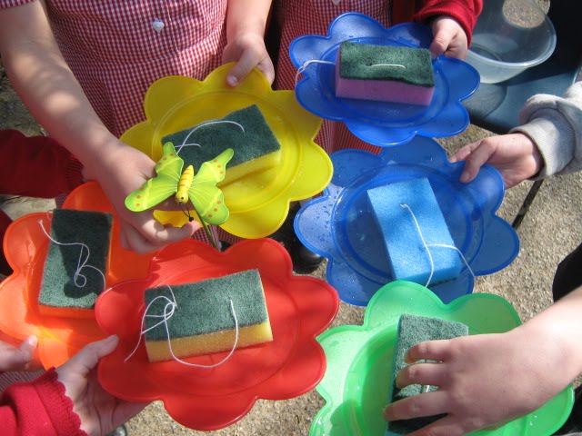 Rainbow And Sunshine Butterfly Feeders