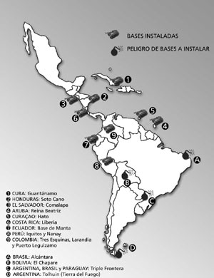 Bases Militares Existentes en América Latina