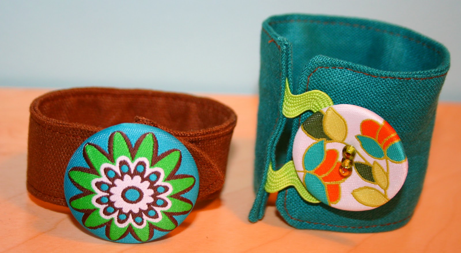Vitamin C... A Daily Dose of Creativity Fabric Cuff Bracelets