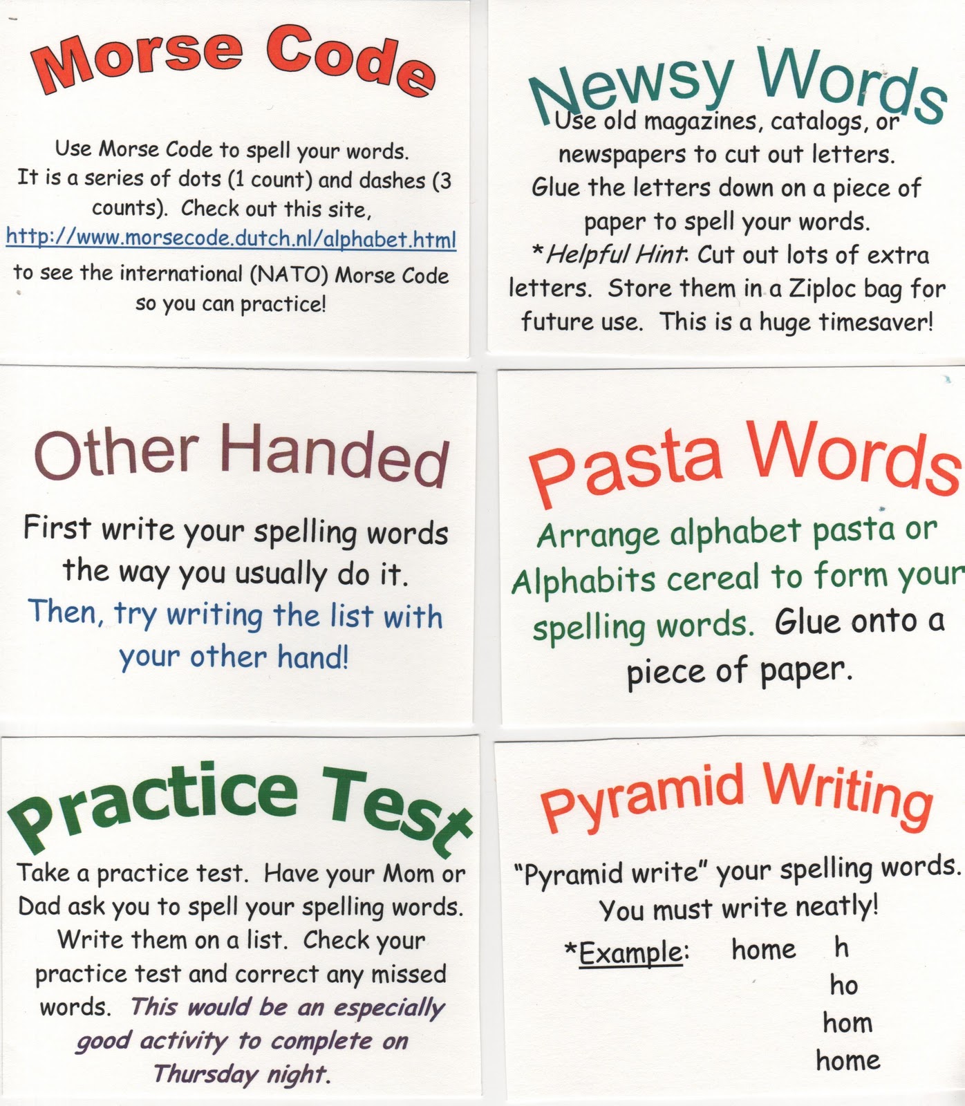 ELEMENTARY SCHOOL ENRICHMENT ACTIVITIES 72 SPELLING IDEAS