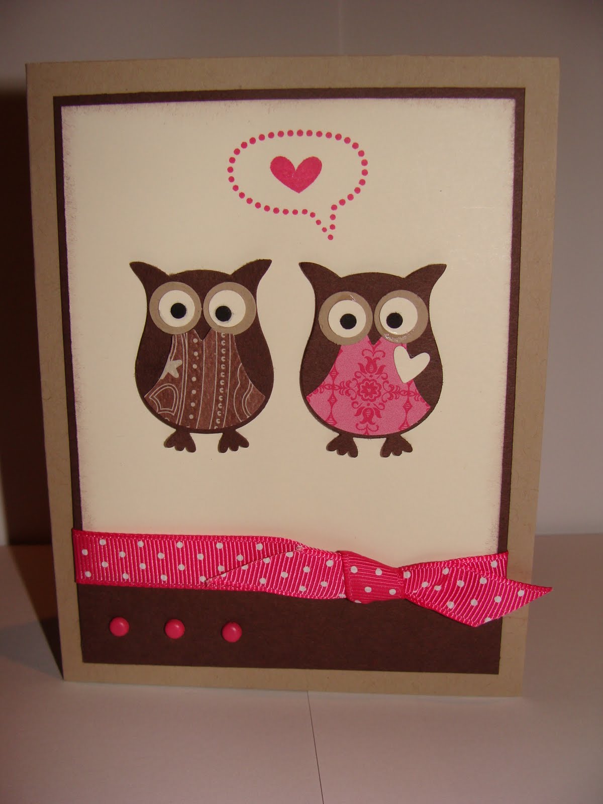 Stamping For Fun!: Valentine Owls