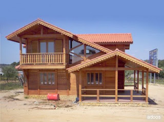 Estuco y Madera: Madera