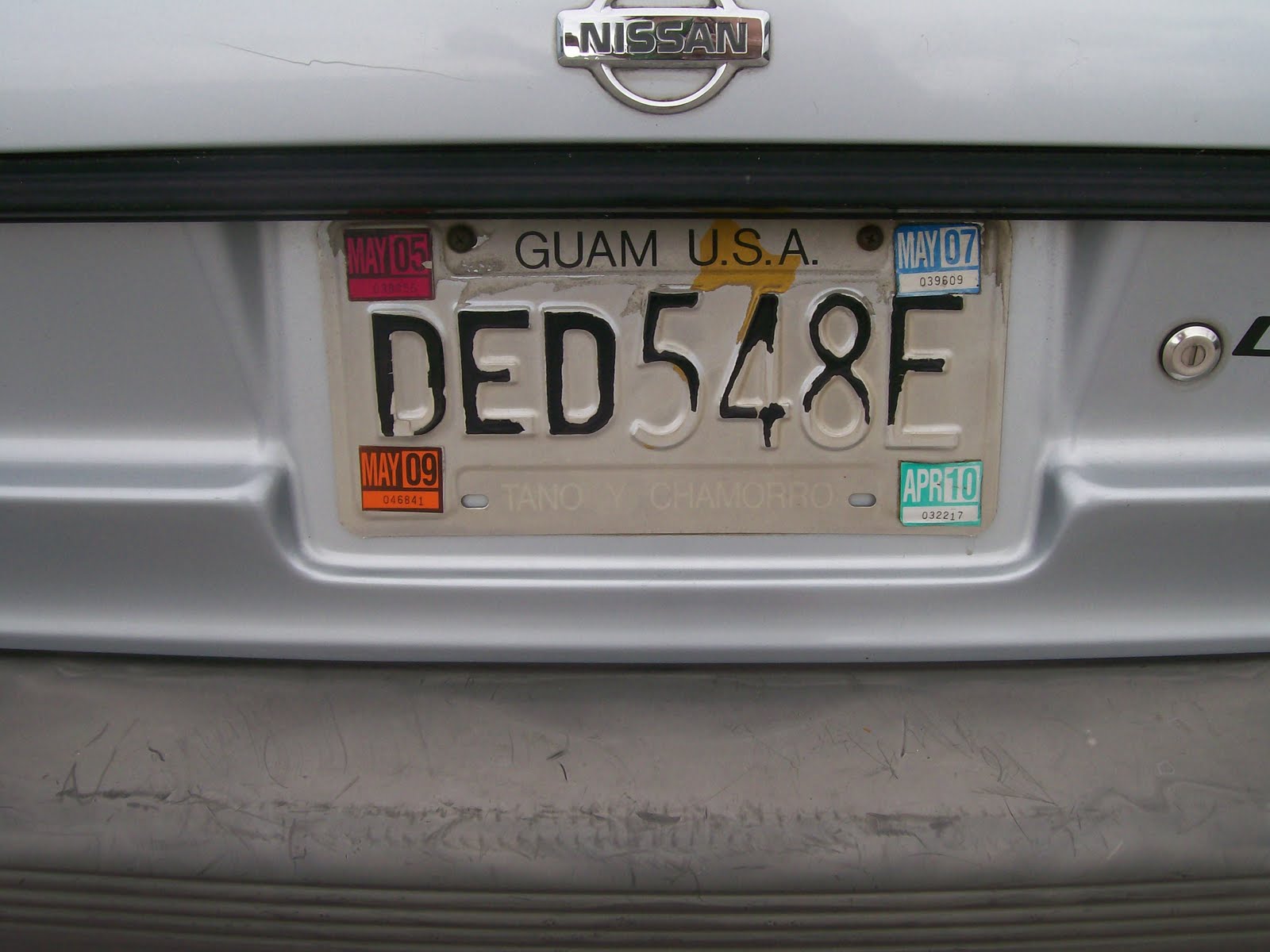 Bittersweet Memories: 365 Blog: Typical Guam: License Plate Edition