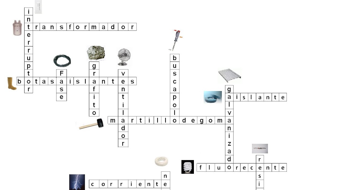 Teoria Electrica Crucigrama Con Imagenes