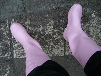 CIMG7734 - Rosa stövlar och skor under träningen