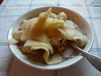 CIMG6191 - Havregrynsgröt och blåbärste