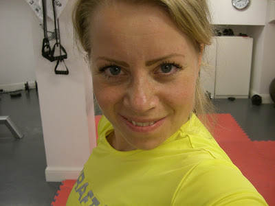 Karin+efter+passet - Träningen blev ok denna morgon - varken mer eller mindre